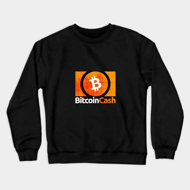 Bitcoin Cash (BCH)  Crypto Logo  -Vintage Crewneck Sweatshirt by LunarLanding